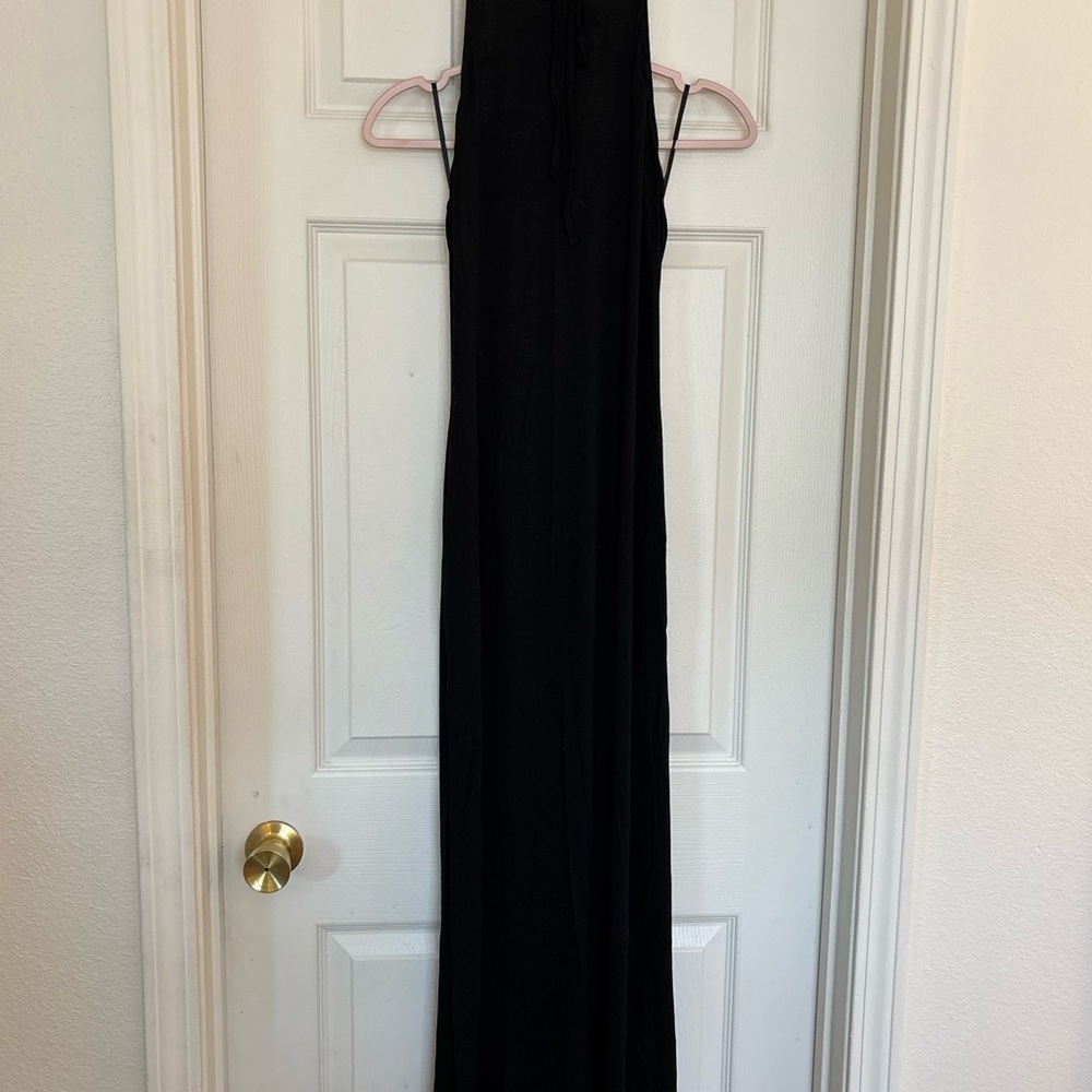 SHEIN Classic Black Maxi Dress